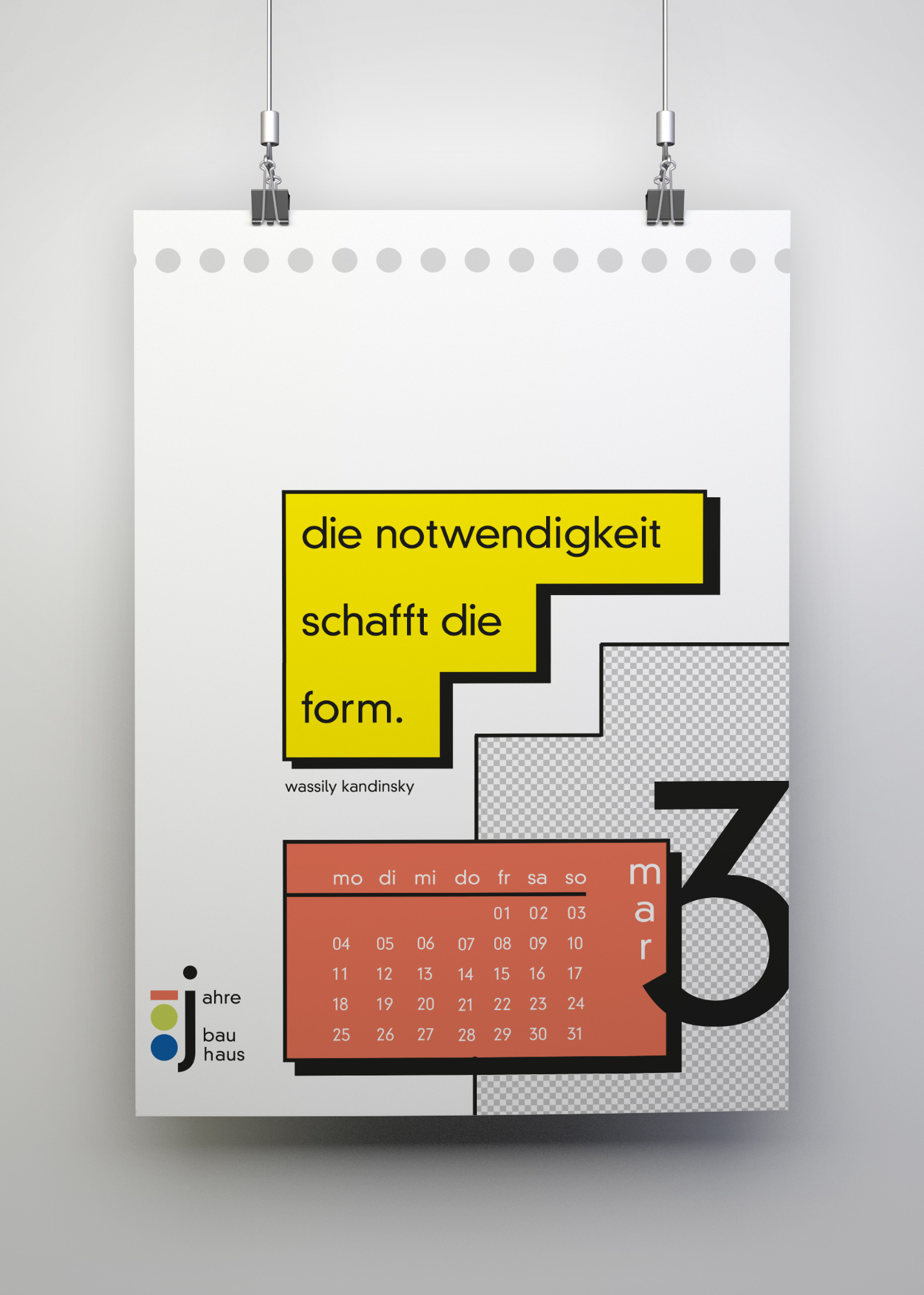 calendar Bauhaus Marla Freibeuter